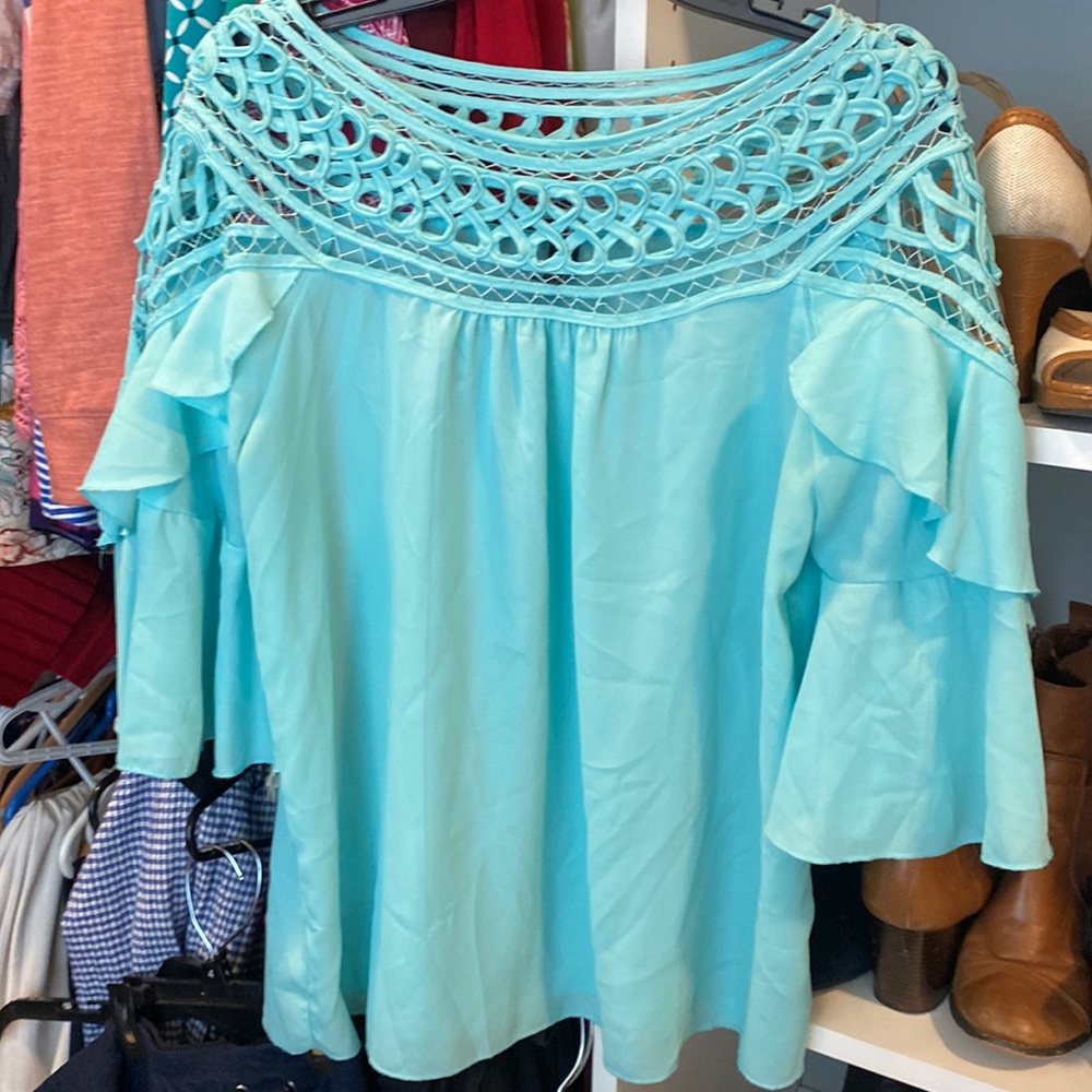 Large ruffle top